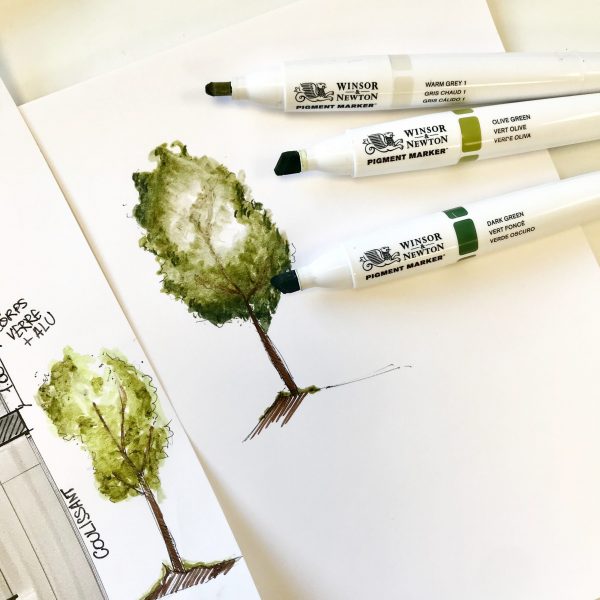 Marqueurs « Pigment Marker » – Test de dessin